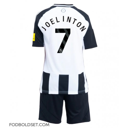 Newcastle United Joelinton #7 Hjemme Trøje Børn 2024-25 Kortærmet (+ Korte bukser)